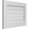 Ekena Millwork Vertical Surface Mount PVC Gable Vent: Functional, w/ 3-1/2"W x 1"P Standard Frame, 30"W x 22"H GVPVE30X2201SF - alternate 2